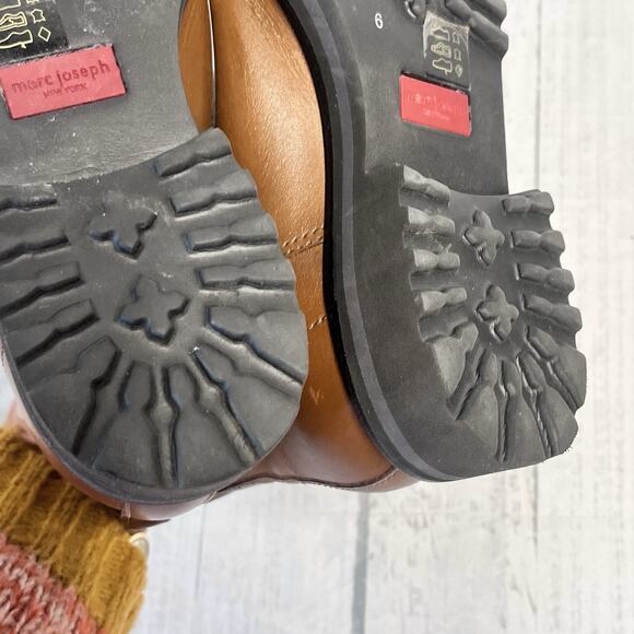 Marc Joseph New York Ankle Boots size 6 Brown Chestnut Leather Elastic Band - Picture 14 of 14